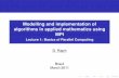 Modelling and implementation of algorithms in applied ...