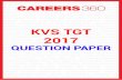 KVS TGT 2017 - cache.careers360.mobi