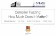 Compiler Fuzzing: How Much Does It Matter? - srg.doc.ic.ac.uk