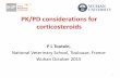 PK/PD considerations for corticosteroids