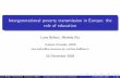 Intergenerational poverty transmission in Europe: the role ...