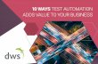 10 WAYS TEST AUTOMATION - DWS Global