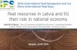 Peat resources in Latvia and EU their role in national economy