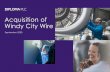Acquisition of Windy City Wire - Diploma plc