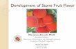 Development of Stone Fruit Flavor - UMD