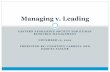 Managing v. Leading