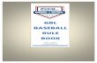 GBL BASEBALL RULE BOOK