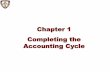 Chapter 1 Completing the Accounting Cycle