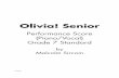 Olivia Senior Peformance Score Sample