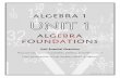 Unit 1 - Algebra Foundations - Weebly