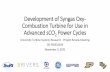 Development of Syngas Oxy- Combustion Turbine for Use in ...