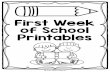 First Week of School Printables A - Fun with Mama