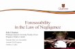 Foreseeability in the Law of Negligence