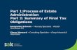 Part 1:Process of Estate Administration Part 2: Summary of ...