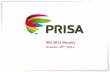 9M 2012 Results - PRISA