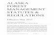 ALASKA FOREST MANAGEMENT STATUTES & REGULATIONS