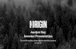 Analyst Day Investor Presentation - Artius Capital