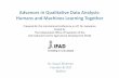 Advances in Qualitative Data Analysis: Humans and Machines ...