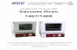 INSTRUCTION MANUAL FOR Vacuum Oven 1407/1408