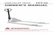 HAND PALLET TRUCK FPT-55 OWNER’S MANUAL - L.A. Lift Services