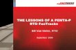 THE LESSONS OF A PENTA-P RTD FasTracks