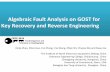 Algebraic Fault Analysis on GOST for Key Recovery and ...