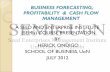 BUSINESS FORECASTING, PROFITABILITY & CASH FLOW …
