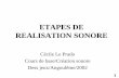 ETAPES DE REALISATION SONORE - Deptinfo