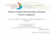 Public Private Partnership: Climate Smart Irrigation