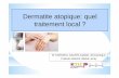 Dermatite atopique: quel traitement local