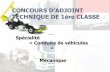 CONCOURS D’ADJOINT TECHNIQUE DE 1ère CLASSE