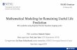 Mathematical Modeling for Remaining Useful Life Prediction