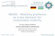 NEMO - Mobility platforms as a key element for sustainable ...