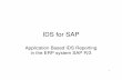 IDS for SAP Presentation
