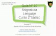 COLEGIO MARTA BRUNET Guía N 10 Asignatura Lenguaje Curso …