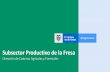 Subsector Productivo de la Fresa - minagricultura.gov.co