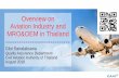 Overview on Aviation Industry and MRO&OEM in Thailand