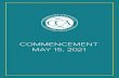 COMMENCEMENT MAY 15, 2021 - cornish.edu