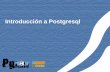 Introducción a Postgresql - Software Libre