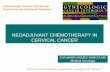 NEOADJUVANT CHEMOTHERAPY IN CERVICAL CANCER
