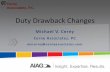 Duty Drawback Changes - AIAG