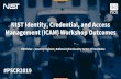 NIST Identity, Credential, and Access Management (ICAM ...