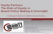 Equity Partners The Role of Equity in Board Policy Making ...