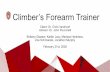 Advisor: Dr. John Puccinelli Climber’s Forearm Trainer ...