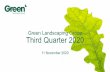 Green Landscaping Group Third Quarter 2020 11 November 2020