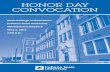 HONOR DAY CONVOCATION