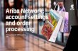 Ariba Network: account settings and order processing