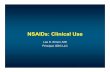 NSAIDs: Clinical Use