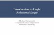 Introduction to Logic Relational Logic