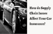 How do Supply Chain Issues Affect Your Car Insurance?